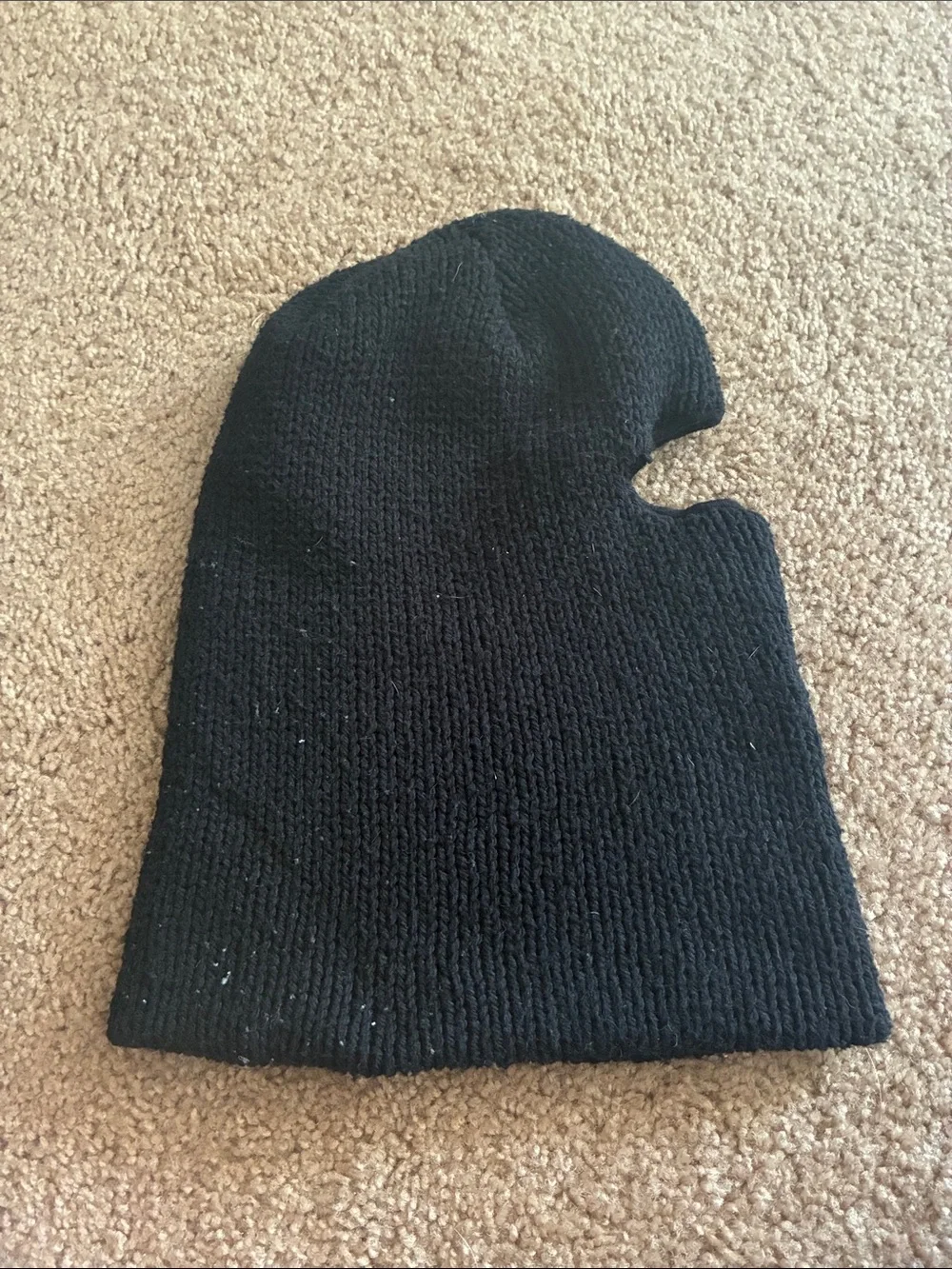 Carhartt Kids Black Knit Face Mask Balaclava with Logo Patch Classic work wear
